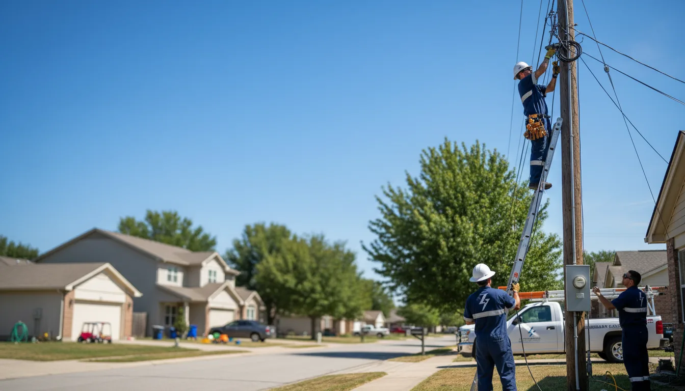 Residential electrician providing installation services in West Point, GA